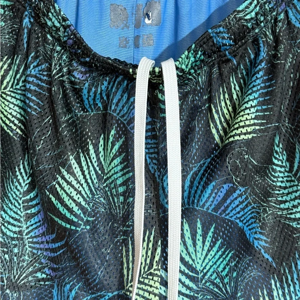 Chubbies Fern Print Swim Trunks Quick Dry Mesh Lined Classic Slim Drawstring M